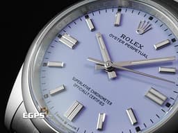 ROLEX 勞力士 Oyster Perpetual 36 蠔式恆動型 126000 <font color="#e0bbf2">最新款 薰衣草紫色面盤</font>&nbsp;OP36 不鏽鋼 大三針<font color="#FF0000">&nbsp;2025年保卡</font> 自動上鍊 36mm