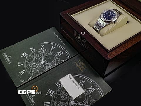 Audemars Piguet 愛彼 AP錶 Royal Oak 皇家橡樹 14790ST.OO.0789ST.08  經典不敗的傳奇 超薄款式 經典格菱紋藍面&nbsp;經典Boy Size&nbsp;自動上鍊 36mm