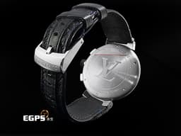 LOUIS VUITTON 路易威登 Tambour系列 Blue Chronograph Q102V0 <font color="#ff0000">法式頂級時尚與硬核機械工藝品 側面鐫刻 LOUIS VUITTON 字母 </font><font color="#0582f5">金屬藍黑色大型V字面盤&nbsp;</font>計時碼錶 自動上鍊 44mm