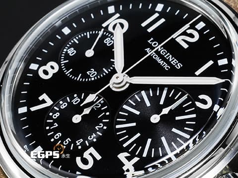 LONGINES 浪琴 Heritage Avigation Bigeye 復刻系列 L28164532 不鏽鋼材質  2025年保卡 台灣公司貨  自動上鍊 41mm