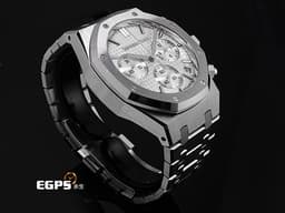 Audemars Piguet 愛彼 AP錶 Royal Oak 皇家橡樹系列 不鏽鋼材質 26240ST 飛返計時功能 <font color="#F8F8FF">26240ST.OO.1320ST.07 銀色調面盤 </font><font color="#FF0000">2025年新式保卡&nbsp;</font>自動上鍊&nbsp;41mm