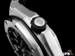 Audemars Piguet 愛彼 AP錶 Royal Oak Offshore Diver 皇家橡樹 離岸型 15710ST.OO.A002CA.01 <font color="#4f4f4f">經典八角形外框 特大格紋面盤 黑呆</font> 15710 ST 不鏽鋼 潛水錶&nbsp;<font color="#FF0000">2017年保卡 透背款</font> 自動上鍊 42mm