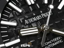 Audemars Piguet 愛彼 AP錶 Royal Oak Offshore Diver 皇家橡樹 離岸型 15710ST.OO.A002CA.01 <font color="#4f4f4f">經典八角形外框 特大格紋面盤 黑呆</font> 15710 ST 不鏽鋼 潛水錶&nbsp;<font color="#FF0000">2017年保卡 透背款</font> 自動上鍊 42mm