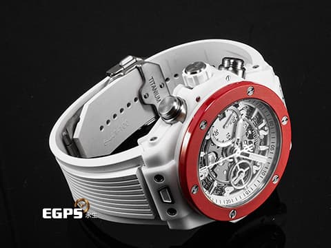 HUBLOT 宇舶 Big Bang Unico 大爆炸 左冠 白色陶瓷材質&nbsp;441.HF.2210.RW 2025年電子保卡 限量35支&nbsp;自動上鍊 42mm