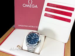 OMEGA 歐米茄 Seamaster 海馬 Aqua Terra 150 系列 22010412103004
<font color="#0066FF">藍色甲板紋面盤</font> 大三針 不鏽鋼 同軸擒縱 <font color="#FF0000">2021年台灣公司貨</font>&nbsp;自動上鍊 41.5mm