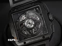HUBLOT 宇舶 Square Bang Unico<font color="#616161">「ALL BLACK」限量版</font> 黑陶瓷 821.CX.0140.RX 方形 飛返 計時碼表 鏤空面盤 <font color="#FF0000">2022保單 限量250顆</font> 自動上鍊 42mm