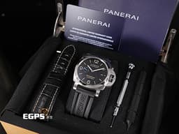 PANERAI 沛納海 Luminor Marina PAM01312 三日鍊 <font color="#4169e1">藍色小秒針</font> PAM1312 <font color="#90ee90">經典夜光三明治面盤</font> 不鏽鋼 <font color="#FF0000"> 2023年保單</font>&nbsp;自動上鍊 44mm
