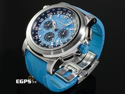 Carl F. Bucherer 寶齊萊 Patravi ChronoGrade 柏拉維 00.10620.08.53.2 三地時間顯示 GMT 不鏽鋼材質 <font color="#70cce1">藍色面盤、原廠橡膠錶帶</font> <font color="#FF0000">2020年保卡 台灣公司貨</font> 自動上鍊 46.6mm