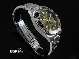 LONGINES 浪琴 HydroConquest GMT 深海征服者系列 L3.890.4.06.6 <font color="#86a003">綠色太陽紋面盤&nbsp;浪鬼 兩地時間淺水腕錶</font>&nbsp;不鏽鋼材質&nbsp;<font color="#FF0000">2026年保卡&nbsp;</font>自動上鍊 43mm