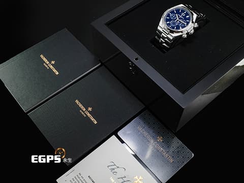 Vacheron Constantin 江詩丹頓 VC Oversea Chronograph 49150/000A-9745 不鏽鋼材質 縱橫四海 藍色計時面盤 2022年保卡 自動上鏈 42mm