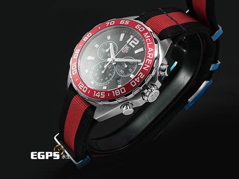 TAG HEUER 泰格豪雅 F1系列 Formula 1 CAZ1112.FC8188 不鏽鋼材質 1985年McLaren賽車30週年紀念款 1/10秒計時功能&nbsp;2026年保卡 限量5000支 石英機芯 42mm