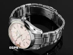 GRAND SEIKO 特級精工 GS 精工 Heritage Collection系列 SBGA497G Spring Drive 44GS <font color=#70cce1>白鈦合金屬材質</font> <font color=#FFB7DD>限量1500隻 漸層粉色紋路面盤 【晨曦穗高山】</font> <font color=#FF0000>2024年保卡 台灣公司貨</font> 自動上鍊 40mm