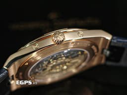 Vacheron Constantin 江詩丹頓 VC錶 Overseas Perpetual Calendar Ultra-Thin 縱橫四海 4300V/000R <font color="#2868e6">厚度僅8.1毫米&nbsp;超薄 萬年曆 藍色</font><font color="#2565e4">放射紋面盤</font> 月相盈虧 玫瑰金&nbsp;<font color="#ff0000">2020年保單 快拆錶帶裝置 附原廠橡膠錶帶</font>&nbsp;4300 V 自動上鍊&nbsp;41.5 mm