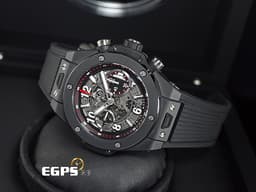 Hublot 宇舶 Big Bang 大爆炸 Unico  411.CI.1170.RX  <font color="#ededed">黑色陶瓷材質</font>&nbsp;<font color="#ff0000">2018年保卡</font> 飛返計時碼錶 自動上鍊 45mm