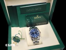 ROLEX 勞力士 Datejust 41 蠔式日誌型 126334 <font color="#0066FF">亮藍色面盤 柱狀時標</font> 不鏽鋼 DJ41 經典三角坑紋錶圈 <font color="#FF0000">2021年保卡 蠔式（Oyster）三節錶帶</font> 自動上鍊 41mm