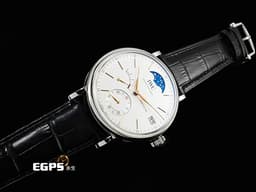 IWC 萬國 Portofino Moon Phase 柏濤菲諾 IW516401 不鏽鋼材質 <font color="#0582f5">八日鍊 月相顯示 動能顯示</font>&nbsp;<font color="#FF0000">2017年保卡 台灣公司貨</font>&nbsp;手上鍊 45mm