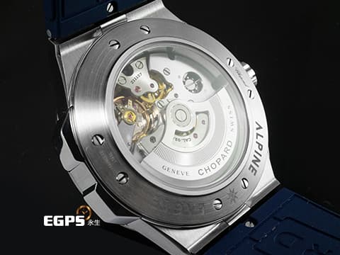 CHOPARD 蕭邦 Alpine Eagle XL Chrono 雪山傲翼 298609-3003 不銹鋼材質&nbsp;藍色拉絲紋面盤 鏈帶款 飛返 計時碼錶&nbsp;2022年保單 自動上鍊 44mm