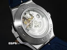 CHOPARD 蕭邦 Alpine Eagle XL Chrono 雪山傲翼 298609-3003 不銹鋼材質&nbsp;<font color="#4169e1">藍色拉絲紋面盤 鏈帶款</font> 飛返 計時碼錶&nbsp;<font color="#FF0000">2022年保單</font> 自動上鍊 44mm