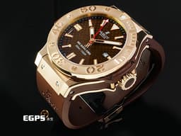 Hublot 宇舶 BIG BANG系列 322.PC.1001.RX 18K玫瑰金材質 <font color="#eed4af">棕色格紋面盤</font>&nbsp;&nbsp;<font color="#ff0000">2019年保卡 整支重約6.24兩 新錶訂價約：1,223,600元</font>&nbsp;自動上鍊 48mm