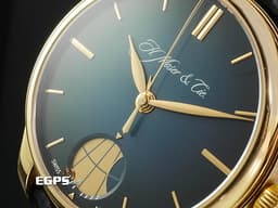 H. Moser &amp; Cie. 亨利慕時 Perpetual Moon 千年月相 348.901-013 18K玫瑰金材質 <font color="#05f0f0">7日動力儲存 弧形軌道移動式動能儲存顯示 藍色漸層面盤</font>&nbsp;<font color="#FF0000">台灣公司貨 訂價約1,245,000元</font>&nbsp;自動上鍊 40.8mm