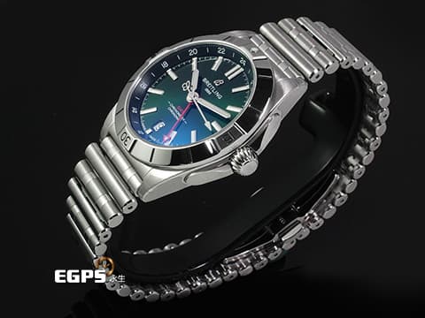 BREITLING 百年靈 Chronomat 40 AB32398 不鏽鋼材質 綠色面盤 2026年保卡  自動上鍊 40mm
