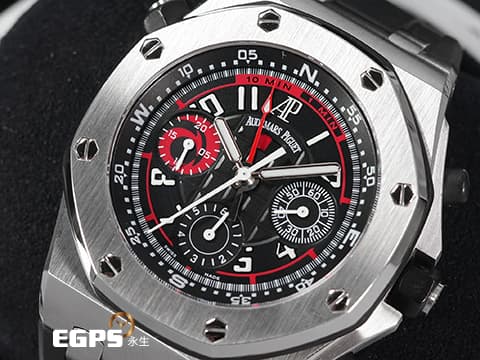 Audemars Piguet 愛彼 AP錶 Royal Oak Offshore 皇家橡樹 離岸型 Alinghi Polaris 阿靈基 帆船隊 北極星 帆船盃 26040ST.OO.D002CA.01 飛返 計時碼表 不鏽鋼 26040 ST 限量1935只 特殊錶盒 自動上鍊&nbsp;42mm