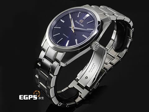 GRAND SEIKO 特級精工 GS 精工 Heritage Collection&nbsp;44GS問世55週年 紀念款 【月天心】 深藍色放射壓紋面盤&nbsp;SBGY009 不鏽鋼材質&nbsp;2024年保卡 限量1500只 附原廠不鏽鋼鏈帶&nbsp;手動上鍊 41mm