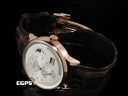 Glashutte Original 格拉蘇蒂 Pano Matic Lunar 偏心系列 1-92-09-02-05-62 18K玫瑰金材質 <font color="#0080FF">年曆錶 月相盈虧 大日期窗 逆跳月份顯示 100小時動力儲存 </font>  <font color="#70cce1">德國腕錶工藝 招牌雙鵝頸 3/4夾板 偏心面盤 </font> <font color="#ff0000"> 2023年保卡 台灣公司貨</font> 自動上鍊 42mm