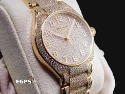 PATEK PHILIPPE  百達翡麗 PP Twenty~4 7300/1450R-001 18K玫瑰金材質 <font color="#05f0f0">滿天星鑽石面盤 原鑲鑲嵌3,238顆鑽石（共約17.21克拉）</font><font color="#ff0000">2021年保單 僅試戴收藏 一手錶未整理 新錶訂價：14,043,000元</font>&nbsp;自動上鏈 36mm