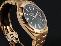 Vacheron Constantin 江詩丹頓 VC錶 Oversea 縱橫四海 4520V/210R-B967 18K玫瑰金材質 <font color="#99ec89">綠色放射紋漆面錶盤 日內瓦印記</font> 大三針 <font color="#ff0000"> 2025年保卡 易拆卸替換錶帶裝置 另附皮革錶帶和橡膠錶帶</font> 自動上鍊 41mm