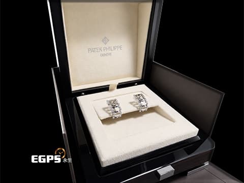Patek Philippe百達翡麗 鑽石耳環 白K金 Twenty~4 Earrings 287.9748/1.GR 官網定價:NT$436,000元 真鑽64顆 共重約0.46CT 鑽飾
