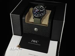 IWC 萬國 Pilots Mark XVIII 飛行員 IW324712 馬克十八&nbsp;<font color="#2056f8">TOP GUN 海軍空戰部隊「SFTI」特別版</font>&nbsp;大三針 黑陶瓷 <font color="#FF0000">2023年保單</font>&nbsp;自動上鍊 41mm