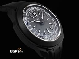 BVLGARI 寶格麗 Bulgari Octo Roma 103764 黑色DLC塗層不鏽鋼材質&nbsp;<font color="#05f0f0">霧面黑色巴黎釘紋錶盤 世界時區、24 時區顯示與 24 小時顯示功能</font>&nbsp; <font color="#FF0000">2026年保卡 快拆錶帶</font>&nbsp;自動上鍊 41mm