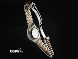 ROLEX 勞力士 Lady-Datejust 28 永恆玫瑰金 279171 18K玫瑰金材質 半金款 <font color="#05f0f0">原廠鑲嵌鑽石時標 白色珍珠貝母面盤</font> <font color="#ff0000">2026年保卡   紀念型五珠錶帶</font>&nbsp;自動上鍊 28mm