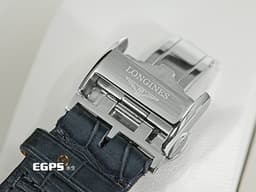 LONGINES 浪琴 Master Collection 名匠 巨擘系列 L28434932&nbsp;<font color="#f2a650">緞面紋鮭魚面盤 雕鑿式復古字體時標</font>&nbsp;小秒針 不鏽鋼<font color="#FF0000">&nbsp;2023年台灣公司貨</font>&nbsp;自動上鍊 38.5mm
