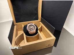HUBLOT宇舶 BigBang系列<font color="#e4a41b"> </font><font color="#a23507">MECA-10王金腕錶</font> 444.OX.1180.RX 啞光黑色鏤空面盤 <font color="#ff0000">低動力預警</font> 10日動力儲存&nbsp;<font color="#ff0000">2026年 </font>手上鍊 42mm