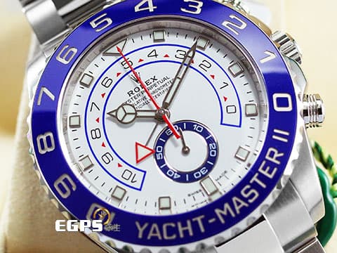 ROLEX 勞力士 Yacht-Master II 遊艇名仕 116680 絕版增值中~ 停產~~~ 2023年保單 新式保卡  新款賓士指針   藍色陶瓷錶圈  帆船倒數計時 不鏽鋼錶款 陶瓷框  44mm