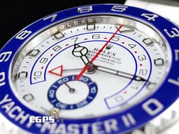 ROLEX 勞力士 Yacht-Master II 遊艇名仕 116680 <font color=#FF0000>絕版增值中~ 停產~~~ 2023年保單 新式保卡  新款賓士指針 </font> <font color=#869edd> 藍色陶瓷錶圈 </font> 帆船倒數計時 不鏽鋼錶款 陶瓷框  44mm