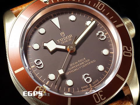 TUDOR 帝舵 Heritage Black Bay Bronze 碧灣 79250BM 棕色面盤 青銅材質 79250 BM 大三針 復古 雪花針&nbsp;2017年 台灣公司貨&nbsp;自動上鍊 潛水錶 43mm