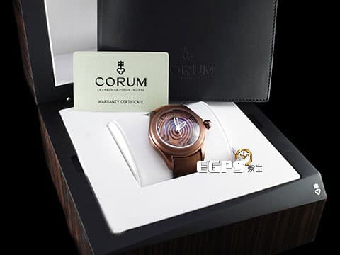 CORUM 崑崙 Heritage OP Art Series Bubble 巧克力面 泡泡錶 082.311.98 自動上鍊 全球限量350支 47mm