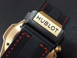 HUBLOT 宇舶 Big Bang 大爆炸 Unico 王金玫瑰金 411.OX.1180.RX.0904 <font color="#FF0000">原鑲鑽錶，大梯鑽錶圈，鏤空鑲鑽面盤</font> 飛返計時 三日鍊 自動上鍊 45mm