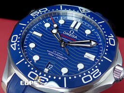 OMEGA 歐米茄 Seamaster 海馬系列 21032422003001 <font color="#2828FF">藍色面盤、藍色陶瓷錶圈</font> 同軸擒縱 <font color="#FF0000">藍色橡膠錶帶海馬，2025年保單 台灣公司貨</font> 排氦氣閥 潛水錶 自動上鍊 42mm