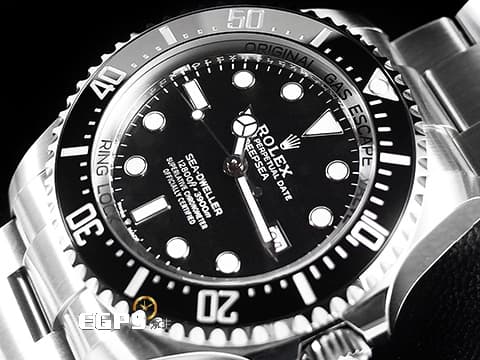 ROLEX 勞力士 Sea-Dweller Deepsea 蠔式 海使者 深海 126660 黑鬼王 水鬼王 不鏽鋼 陶瓷錶圈 排氦氣閥 2020年保卡 潛水錶 自動上鍊 44mm