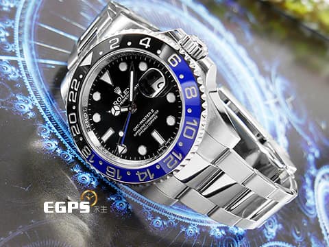 ROLEX 勞力士 GMT-Master II 格林威治型 116710BLNR 兩地時區 陶瓷圈 藍黑框 蝙蝠俠 Batman 116710 BLNR 台灣公司貨&nbsp;自動上鍊 40mm