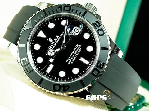 ROLEX 勞力士 Yacht-Master 226659 遊艇名仕 18K白金材質 黑色陶瓷錶圈  2021年新式保卡  自動上鍊 42mm