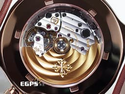 PATEK PHILIPPE 百達翡麗 PP錶 Calatrava Pilot Travel Time 5524R 飛行錶 5524R-001 <font color=#febb7a>玫瑰金材質 咖啡色面盤 兩地時間 日夜顯示</font> <font color=#FF0000>2023年保單</font> <font color=#FFFF33> 此錶歡迎各路錶友以 PP、AP、勞力士 來店交換，本店將以最高價評估～</font> 自動上鍊 42mm