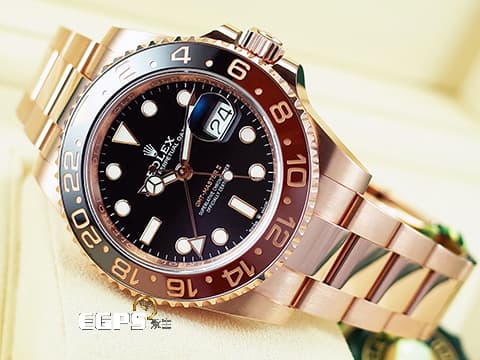 ROLEX 勞力士 GMT-Master II 格林威治型 126715CHNR 兩地時區 棕黑雙色 陶瓷錶圈 沙士圈 永恆玫瑰金 2024年保卡 126715 CHNR 歡迎錶友以 PP、AP、RM、勞力士 來店交換，本店將以最高價評估～ 自動上鏈 40mm