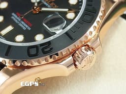 ROLEX 勞力士 Yacht-Master 遊艇名仕型 268655 <font color="#FFE6D9">永恆玫瑰金 陶瓷錶圈 </font> 新式橡膠錶帶 <font color="#FF0000">2025年保卡</font> 自動上鍊 37mm