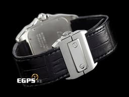 CARTIER 卡地亞 Santos 100 de Cartier 山度士 大型 經典 不鏽鋼 大三針&nbsp;<font color="#ff0000">精鑲鑽石</font> 自動上鍊 41mm