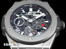 Hublot 宇舶 Big Bang 大爆炸 MECA-10 十日鍊 414.NI.1123.RX 鈦金屬材質 <font color=#70cce1>特殊三方動能顯示 </font> <font color=#ff0000>2022年保卡 </font> 手上鍊 45mm